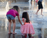 Young and old are feeling the heat. 